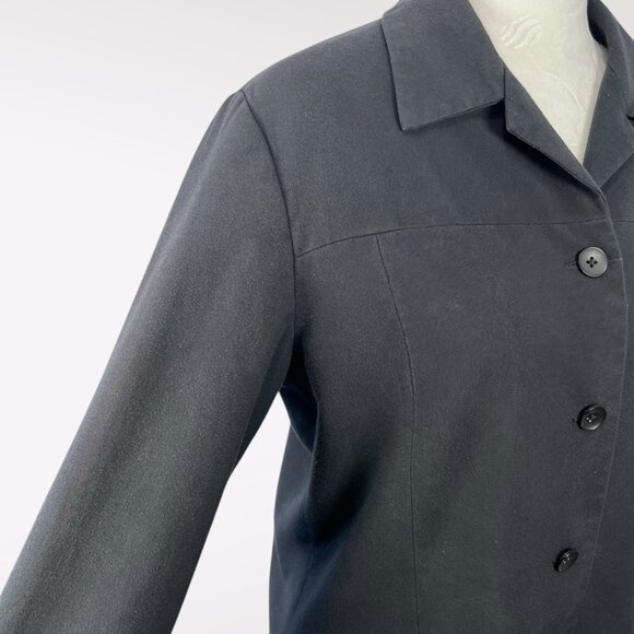 Vintage Gap Classic Tailored Button Front Jacket Blazer Black Size Medium - Picture 6 of 10